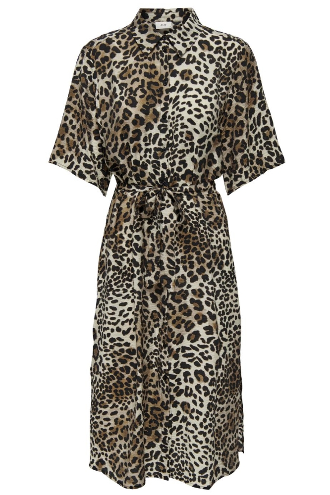 JDYBARBARA 2/4 MIDI SHIRT DRESS WVN 15323341 Seedpearl/LEO