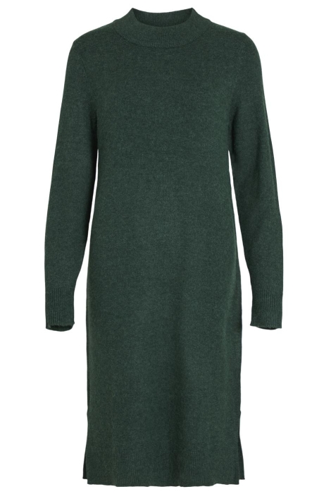 Vila viril crew neck l/s midi dress - no