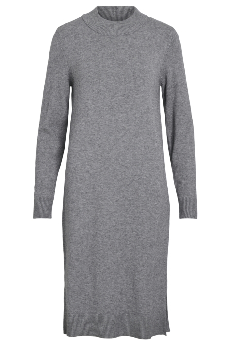 Vila viril crew neck l/s midi dress - no