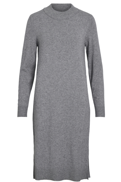 Vila viril crew neck l/s midi dress - no