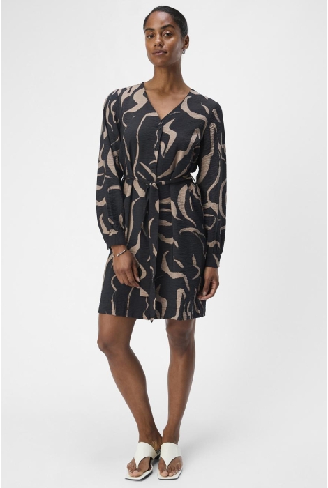 Object objjacira l/s v-neck short dress di