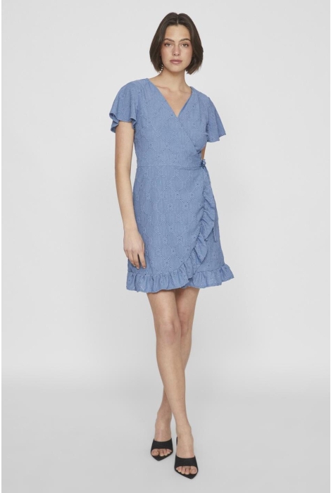 Vila videlea v-neck s/s wrap dress/vol