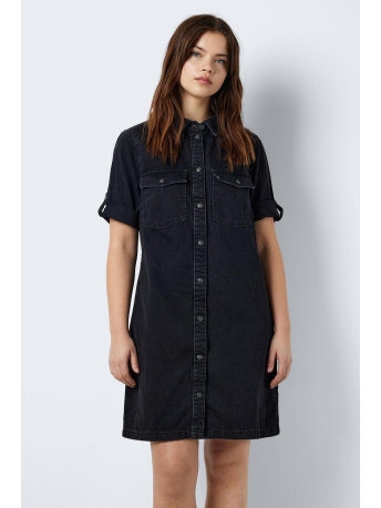 Noisy may Jurk NMNEW SIGNE S/S DENIM DRESS WG001BL 27030039 Black