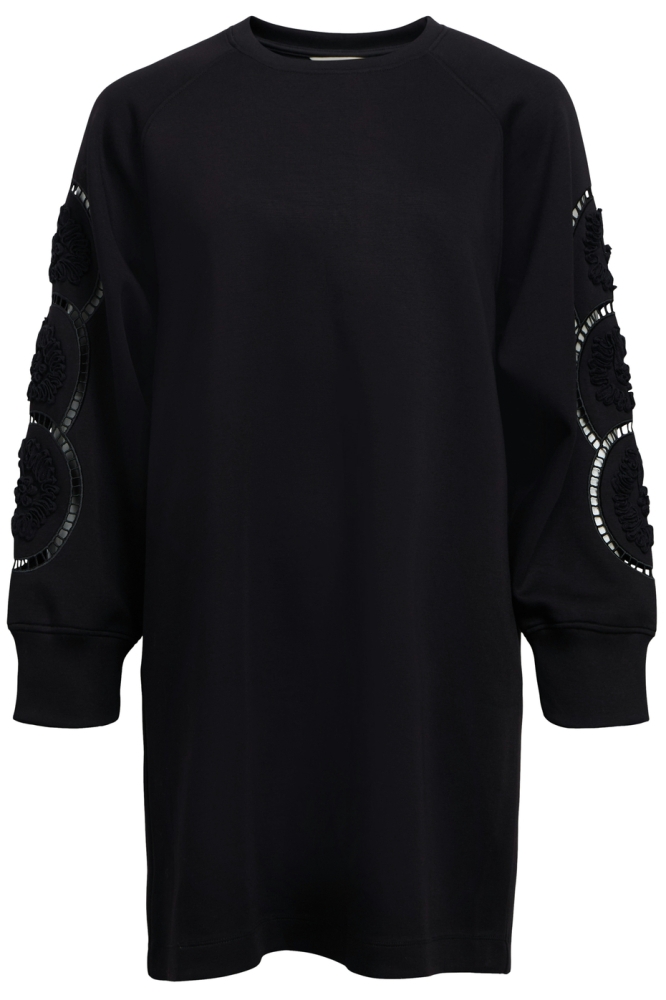 OBJDORINA LO L/S SWEAT DRESS 134 DI 23045815 BLACK