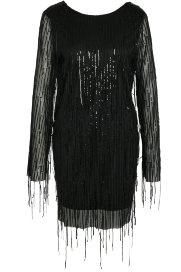 Noisy may Jurk NMSTARLET L/S SEQUIN SHORT DRESS WV 27031991 Black