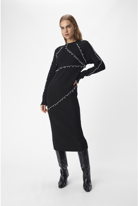 Object objjanne knit sli l/s dress 136