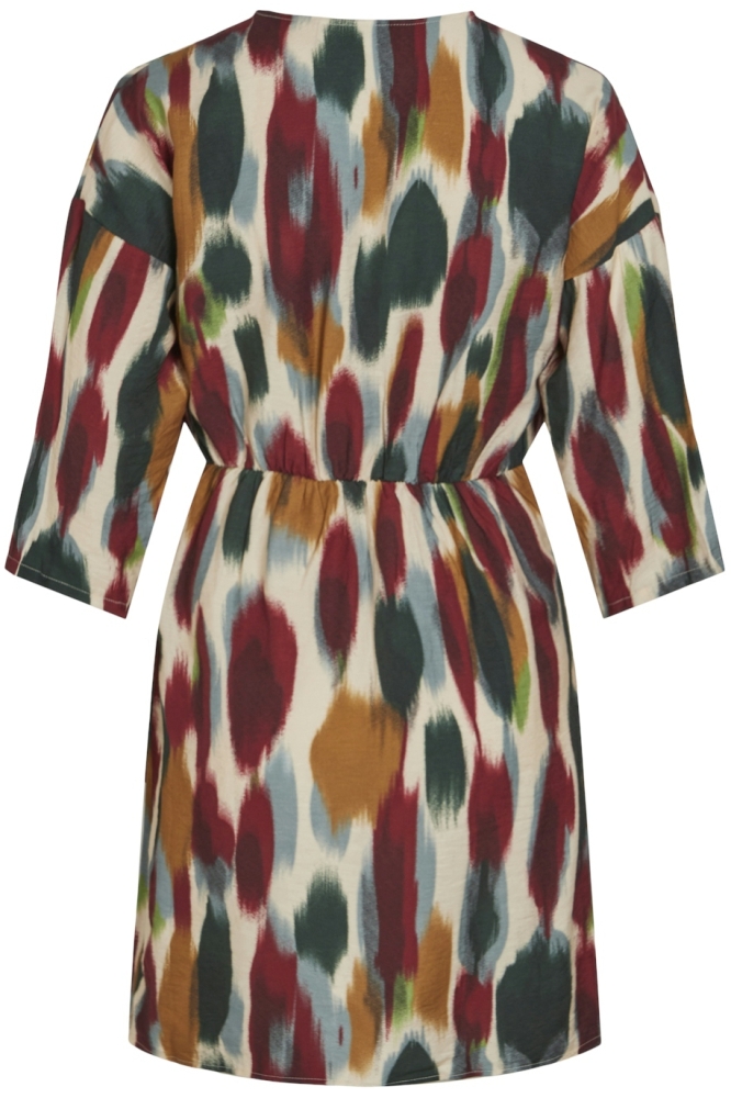 VIRANO ART 3/4 WRAP DRESS/C29 14100634 Angora/MULTI