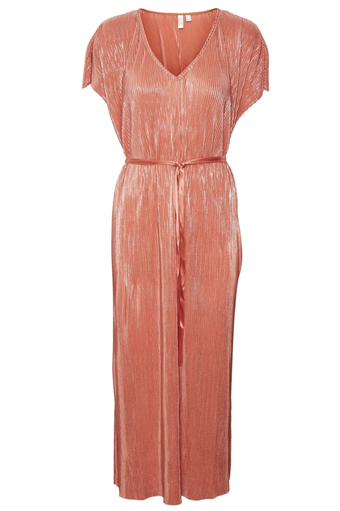 VMMUVI S/S CALF DRESS JRS BTQ 10314062 BURNT SIENNA