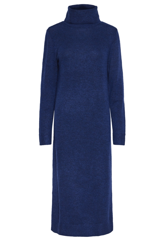 PCJULIANA LS ROLLNECK KNIT DRESS NO 17126281 BELLWETHER BLUE