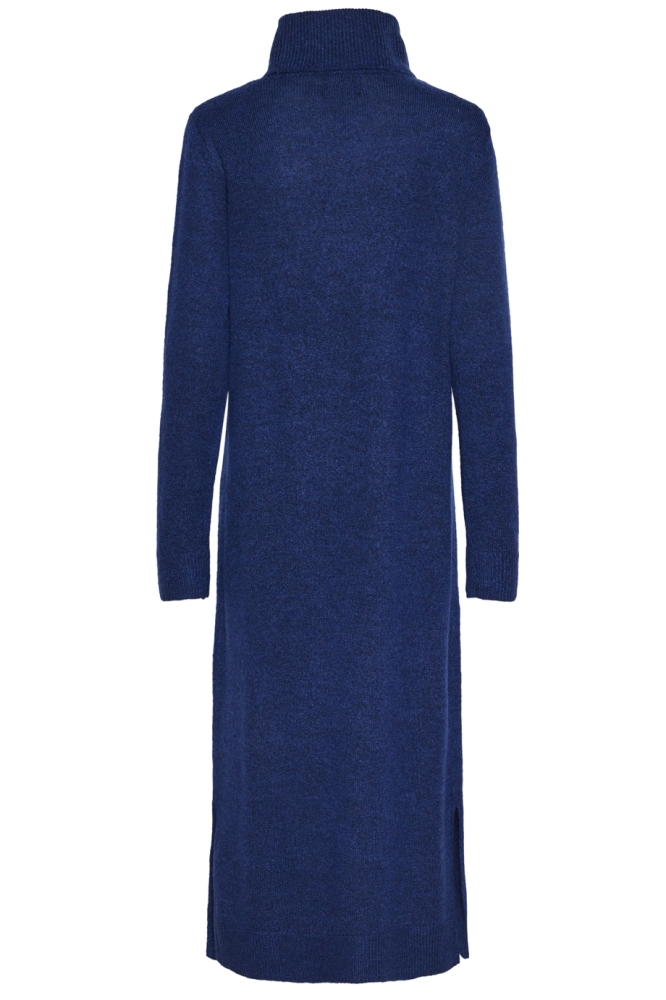 PCJULIANA LS ROLLNECK KNIT DRESS NO 17126281 BELLWETHER BLUE