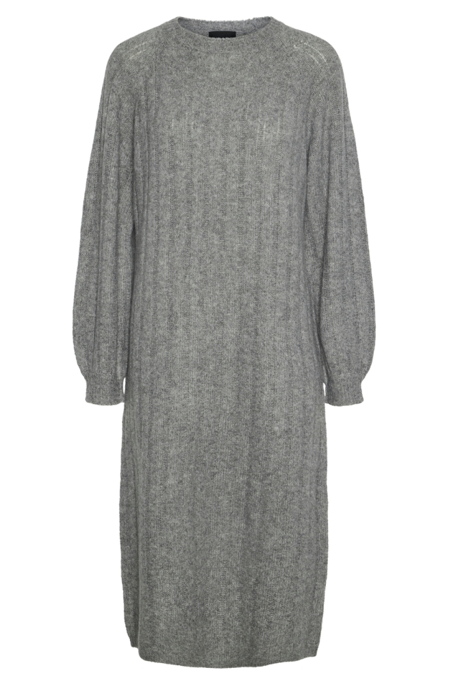 PCMAGGY LS KNIT DRESS NOOS BC 17150958 Medium Grey Melange