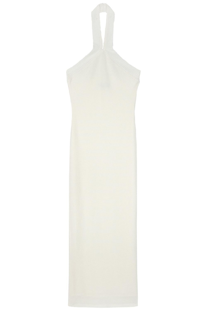 RIVA KNITTED LONG DRESS R2406390570 001 WHITE