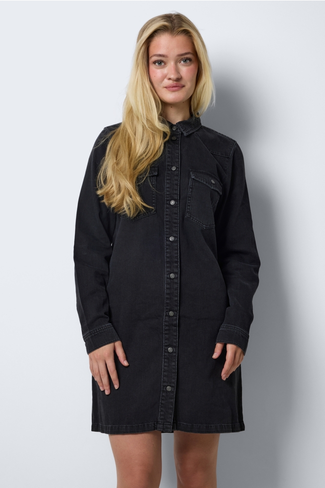 NMNEW SIGNE L/S DENIM DRESS VI001BL 27034104 Black Denim