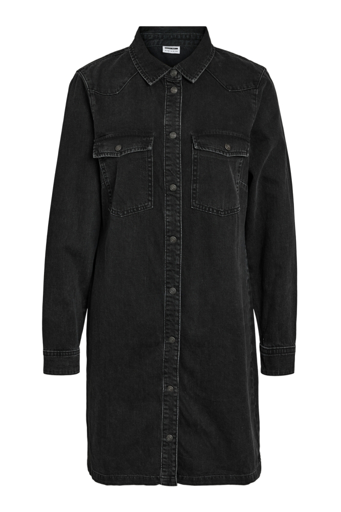 NMNEW SIGNE L/S DENIM DRESS VI001BL 27034104 Black Denim