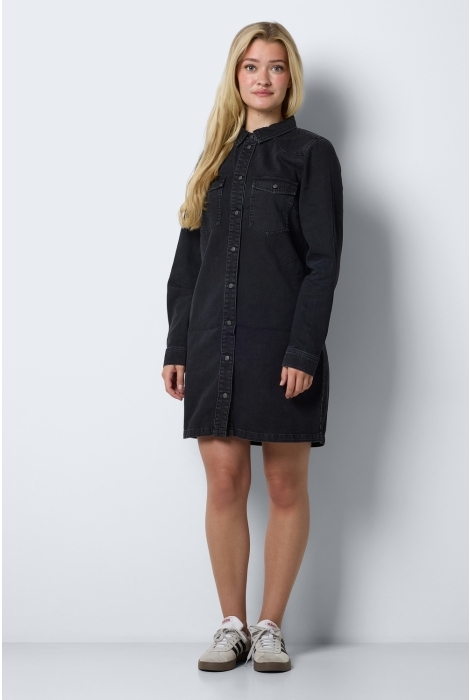 Noisy may nmnew signe l/s denim dress vi001bl