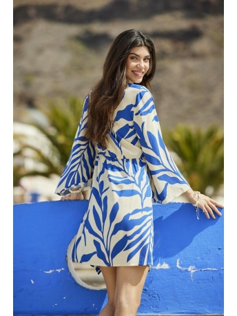 Jacqueline de Yong Jurk JDYSEZEN 7/8 SHORT DRESS WVN 15348918 SANDSHELL/SURF