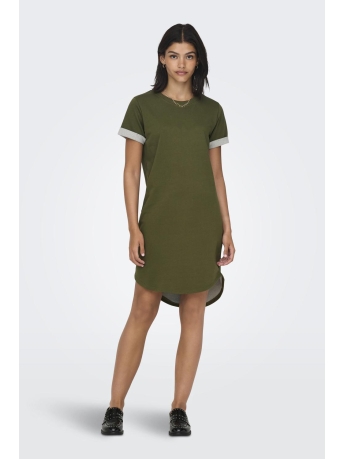 Jacqueline de Yong Jurk JDYIVY S/S DRESS JRS NOOS 15174793 WINTER MOSS