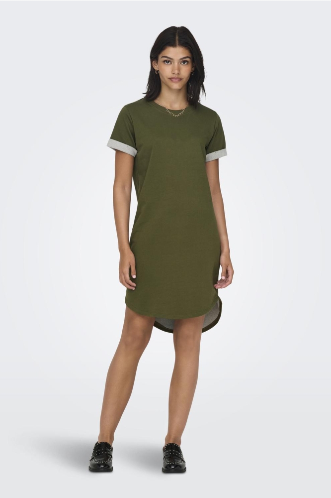 JDYIVY S/S DRESS JRS NOOS 15174793 WINTER MOSS