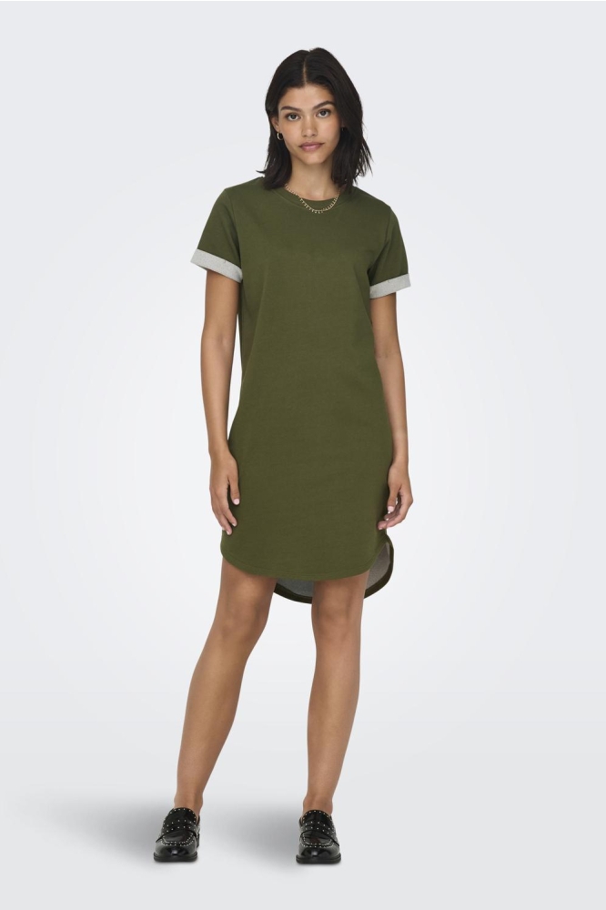 JDYIVY S/S DRESS JRS NOOS 15174793 WINTER MOSS