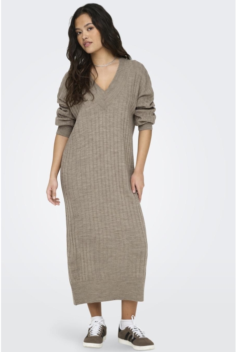 Only onlnew tessa l/s midi v dress knt n