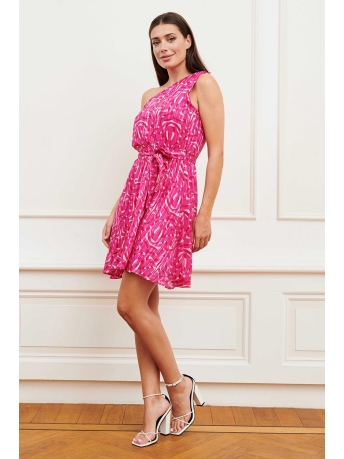 Lofty Manner Jurk DRESS ANAYA PD22 PINK SWIRL PRINT