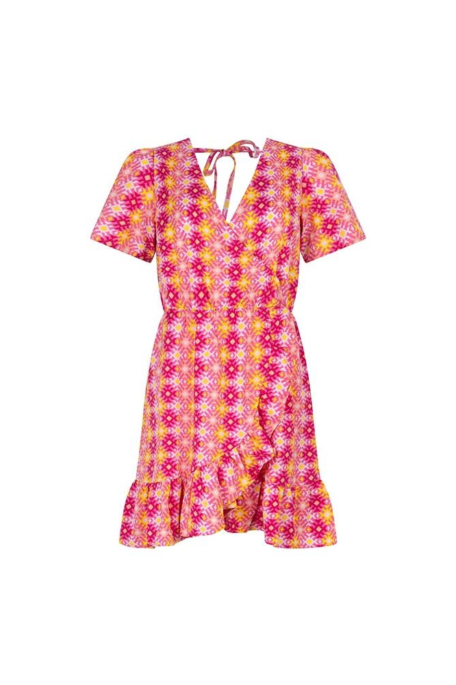 DRESS GRACELYN PD23 RETRO SUNNY PRINT