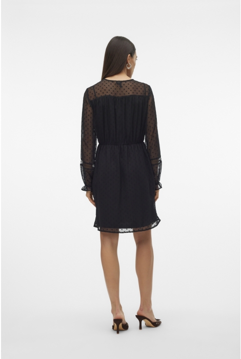 Vero Moda vmleah ls short lace dress wvn ga