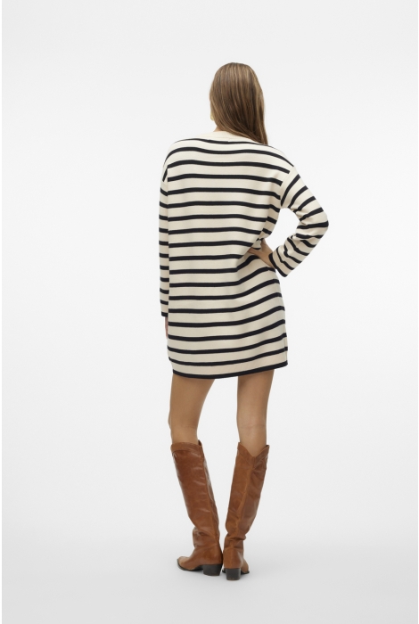 Vero Moda vmsaba ls o-neck button dress ga