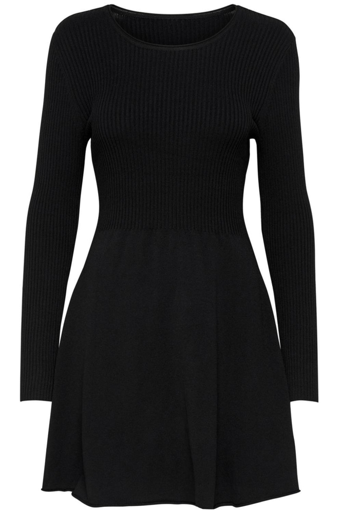 ONLALMA L/S O-NECK DRESS KNT NOOS 15185761 Black