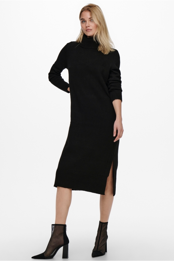 ONLBRANDIE L/S ROLLNECK DRESS KNT N 15214595 BLACK