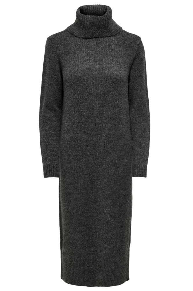 ONLBRANDIE L/S ROLLNECK DRESS KNT N 15214595 DARK GREY MELANGE