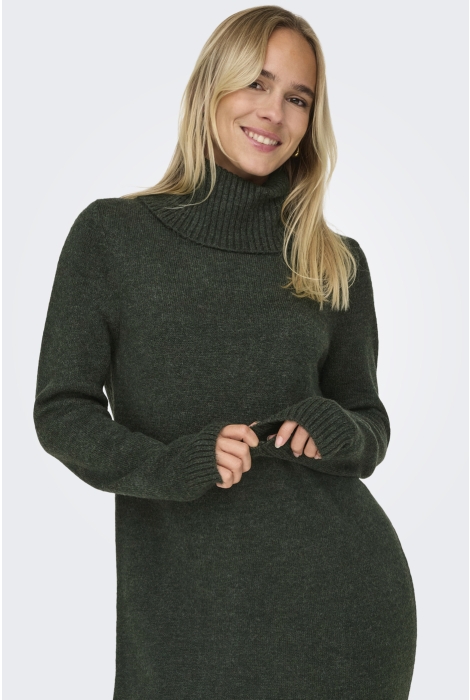 Only onlbrandie l/s rollneck dress knt n