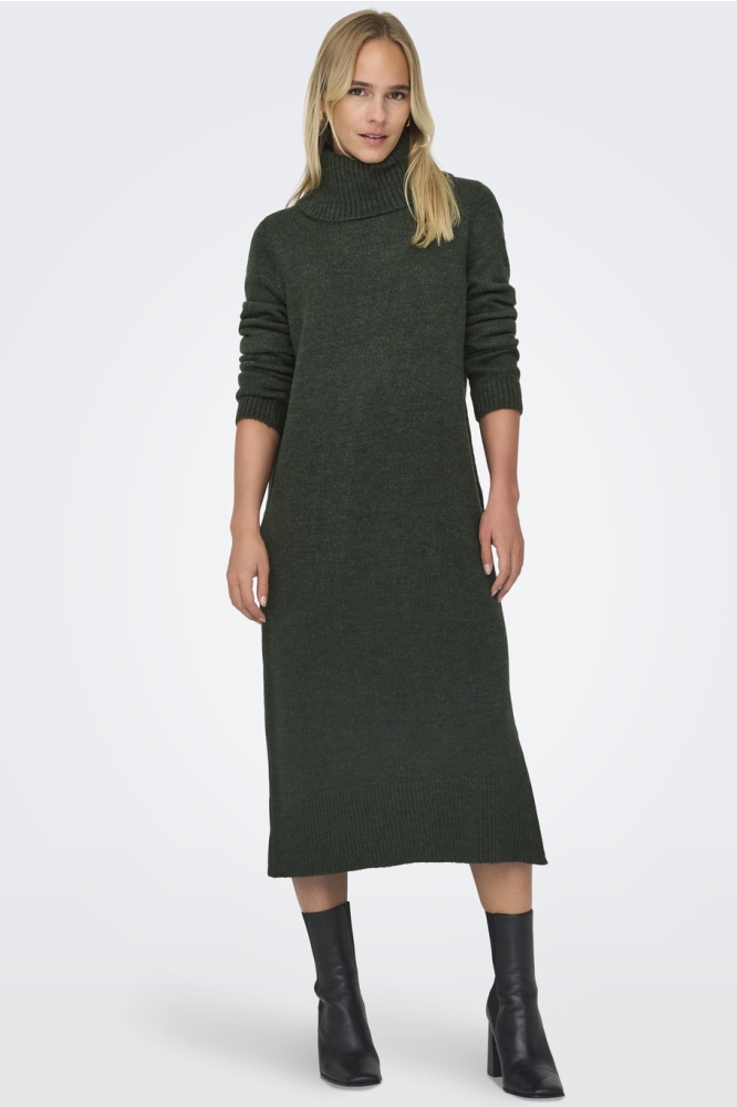 ONLBRANDIE L/S ROLLNECK DRESS KNT N 15214595 GREEN GABLES