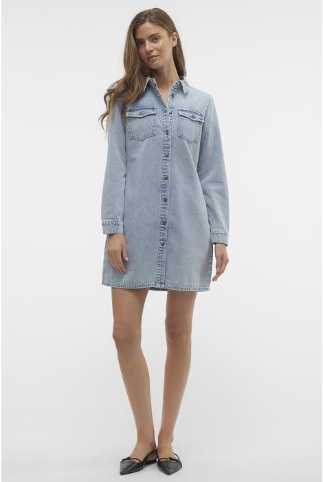 Vero Moda vmjennie ls short denim dress ga no