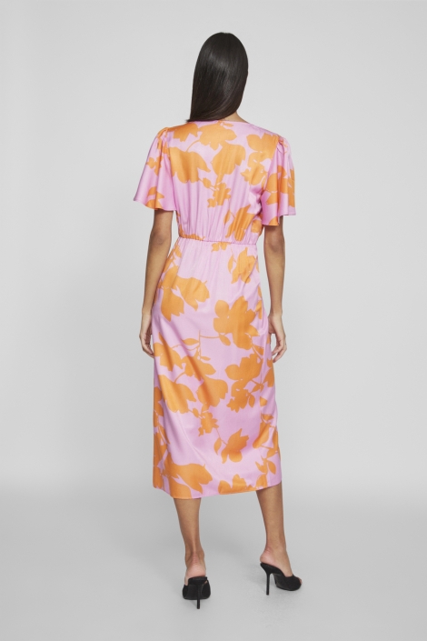 Vila vinakita v-neck wrap midi dress/dc