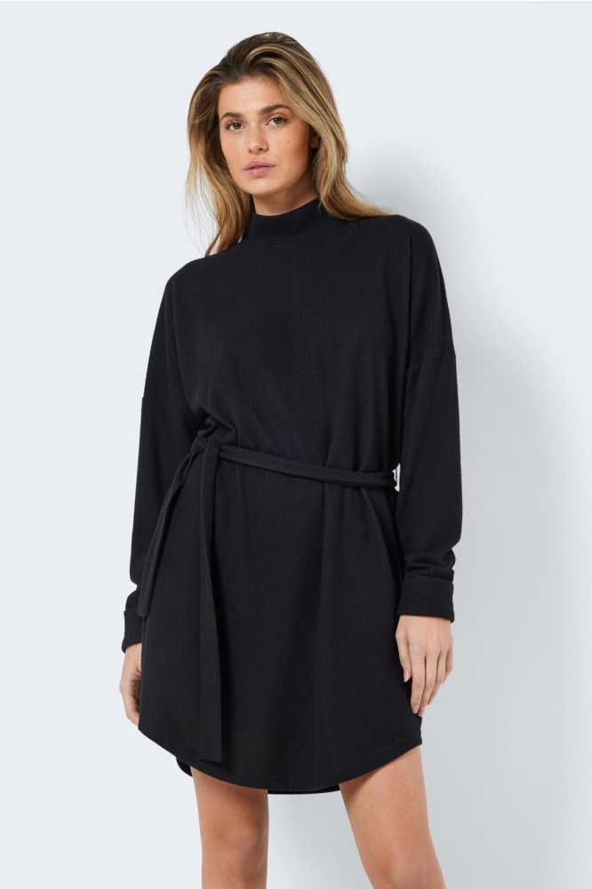 NMCITY AVA L/S SHORT DRESS NOOS 27013883 BLACK