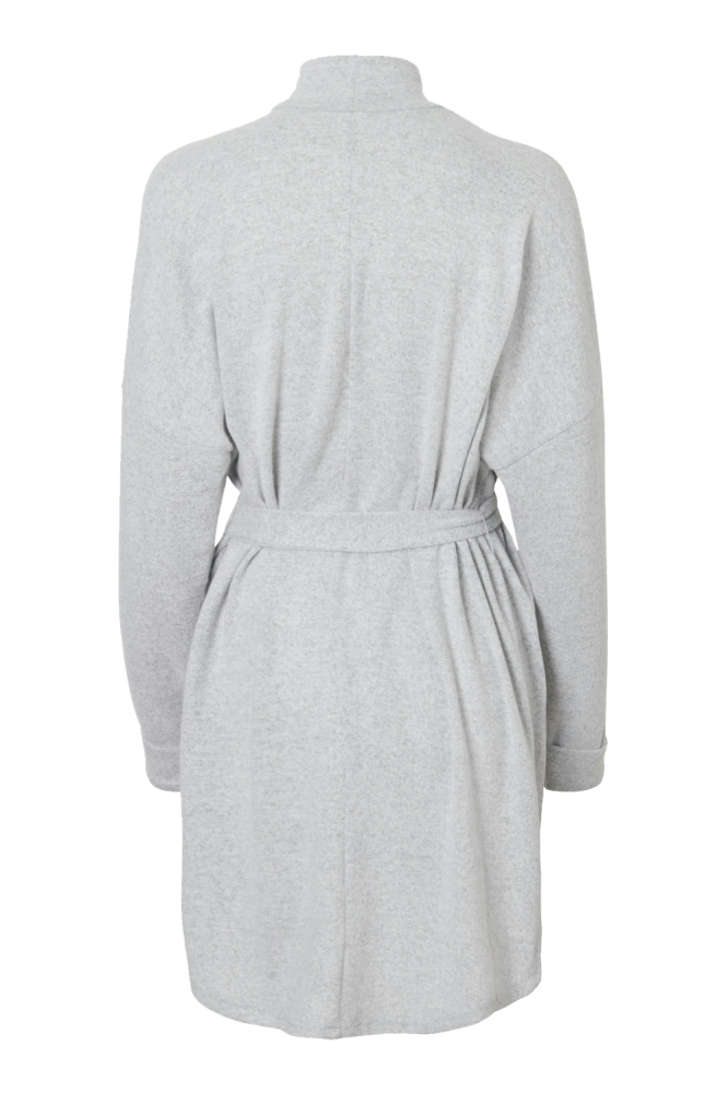 NMCITY AVA L/S SHORT DRESS NOOS 27013883 Light Grey Melange