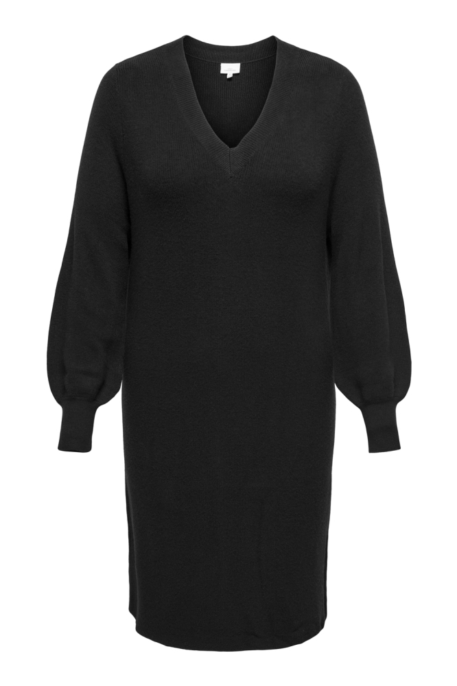 CARKATIA LS V-NECK DRESS KNT NOOS 15327167 Black