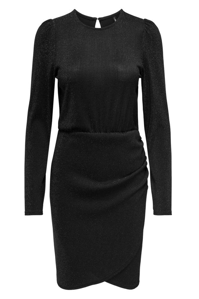 ONLRICH L/S GLITTER DRESS JRS 15278046 BLACK/BLACK GLIT