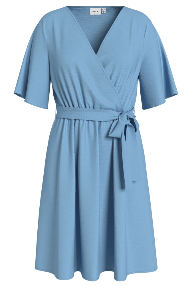 VIJOSA 2/4 WRAP DRESS 14101657 BLISSFUL BLUE