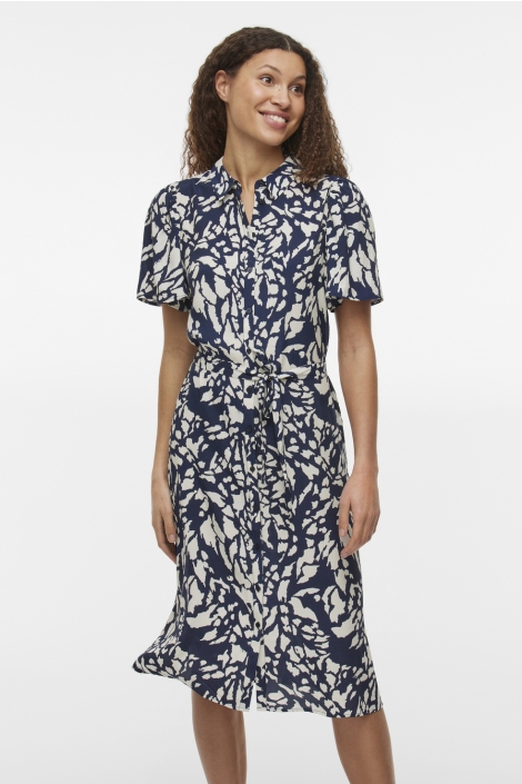 Vila vilullu s/s knee shirt dress