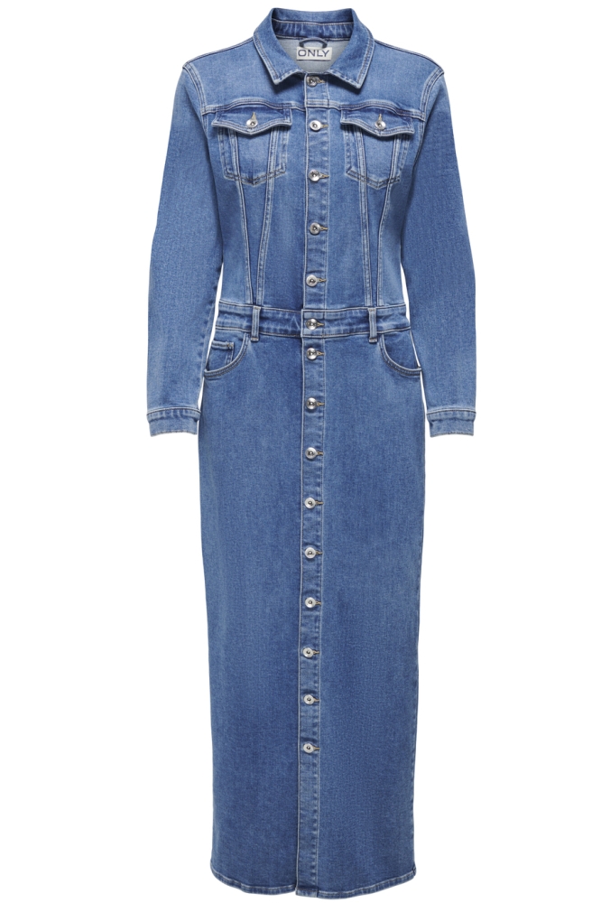 ONLELLEN LS LONGSTRETCH DNM DRESS R 15315782 MEDIUM BLUE DENIM