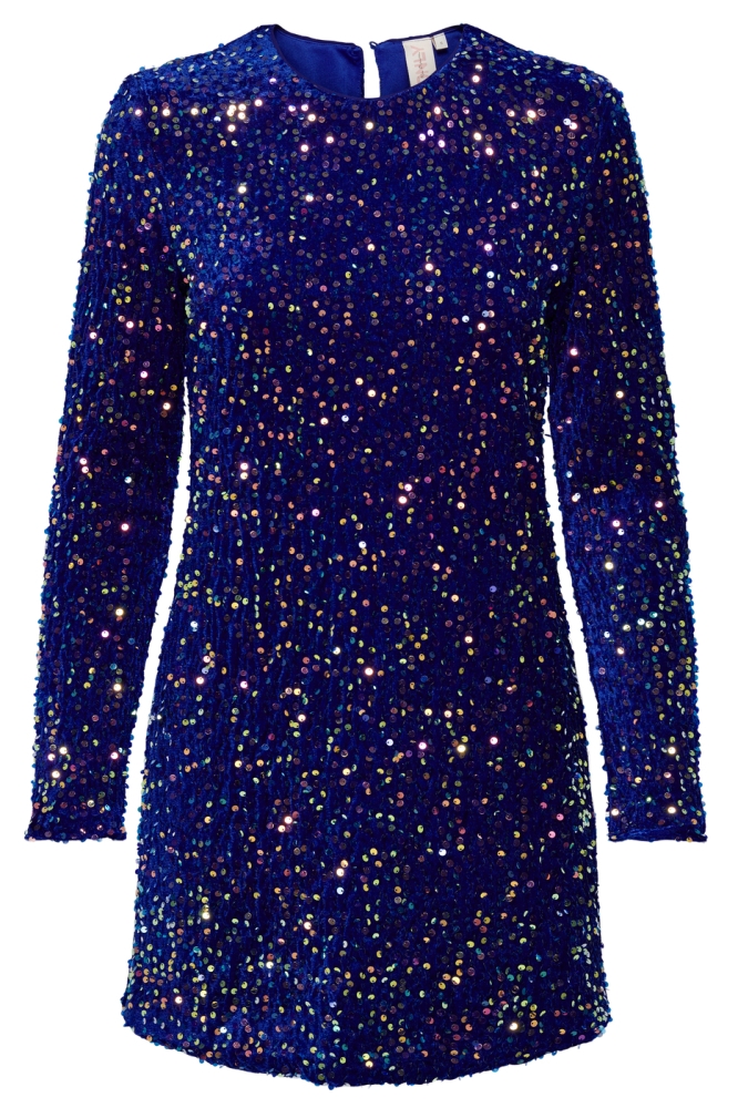 ONLANIKA SEQUIN LS DRESS WVN 15278822 SURF THE WEB/MULTI SEQU