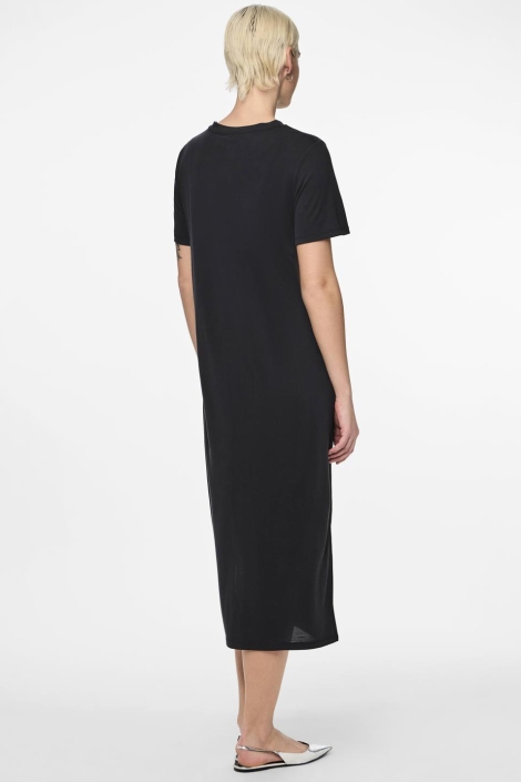 Pieces pcanora ss o-neck midi knot dress b