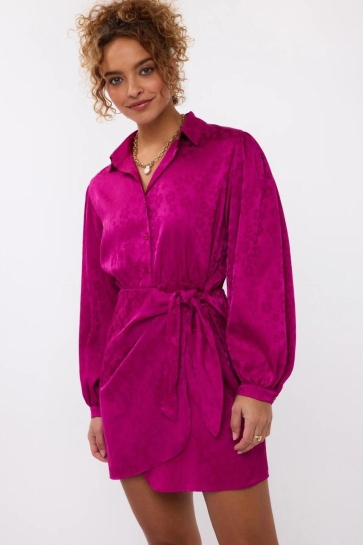 Ydence Jurk DRESS FIA SS2528 153 FUCHSIA PURPLE