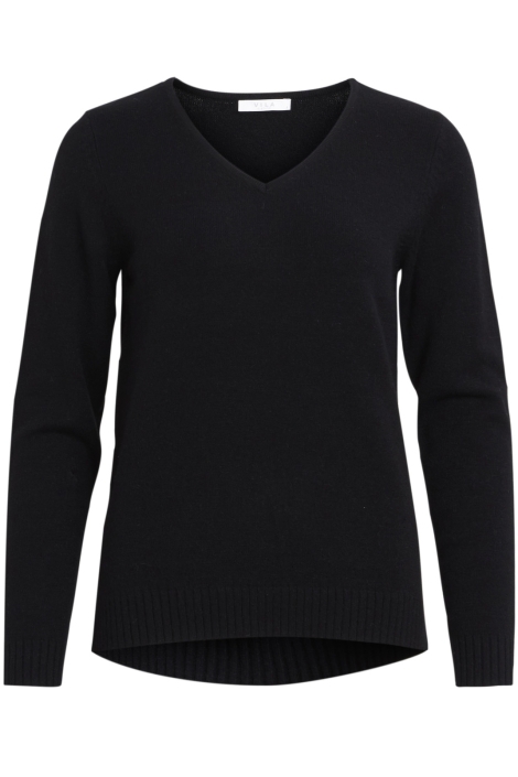 Vila viril l/s v-neck knit top-noos