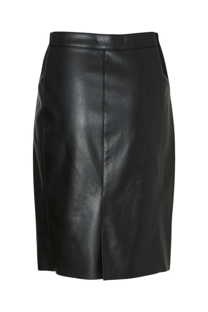 VMBUTTERSIA HW COATED SKIRT NOOS 10218187 Black