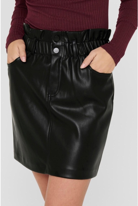 Only onlmaiya-miri faux leather skirt cc