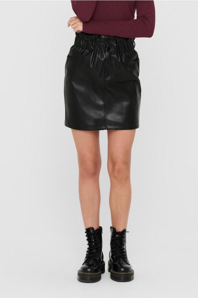 ONLMAIYA-MIRI FAUX LEATHER SKIRT CC 15206801 Black