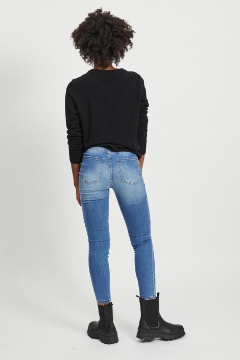 Vila viril o-neck l/s knit top - noos